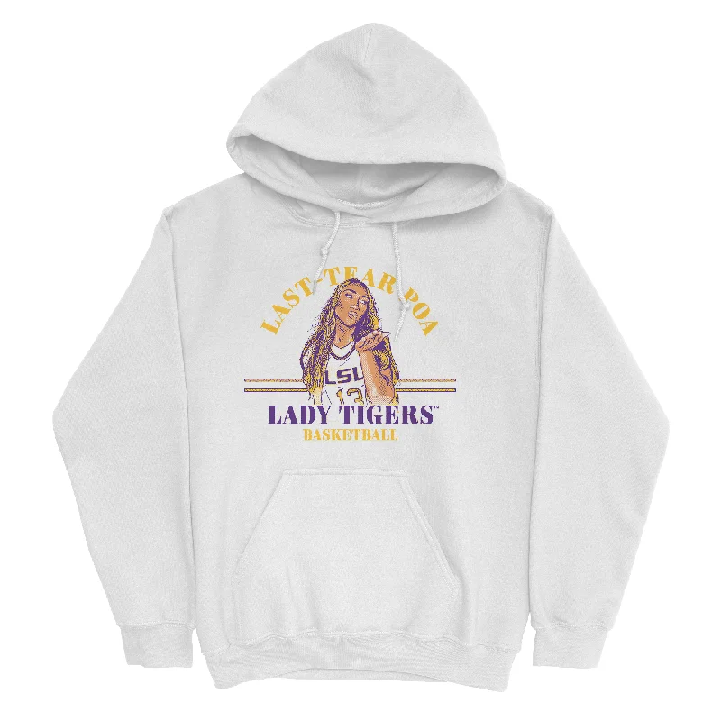 Men's basketball hoodie pro collection -EXCLUSIVE RELEASE - Last-Tear Poa - Classics Collection White Hoodie