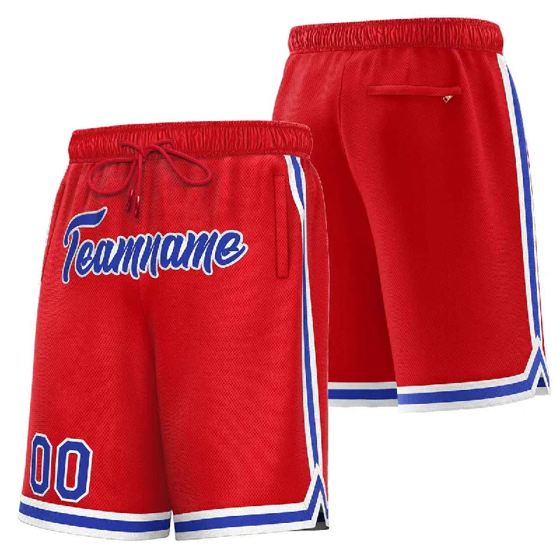 Men's basketball shorts value kit -Custom Red Royal-White Sport Basketball Shorts