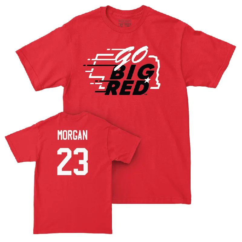 Men's basketball T-shirts durable-performance -Red Men's Basketball GBR Tee  - Andrew Morgan