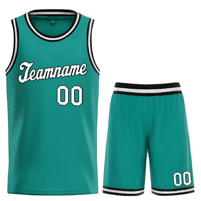 Basketball jerseys stylish-design -Custom Light Green White Classic Sets Basketball Jersey