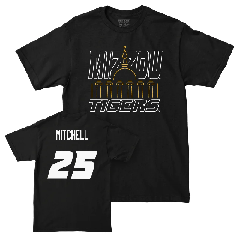 Men's basketball T-shirts stylish-breathable -Men's Basketball Black Columns Tee  - Mark Mitchell