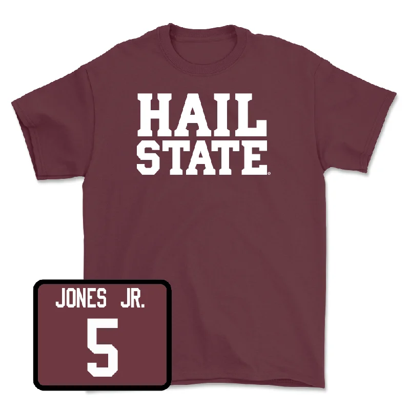 Men's basketball T-shirts UV-protection -Maroon Men's Basketball Hail Tee - Shawn Jones Jr.