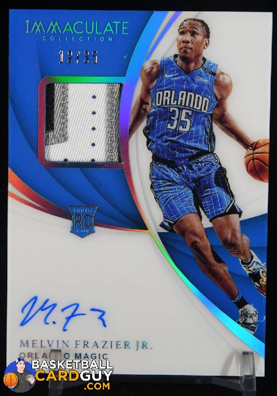 Basketball jerseys durable-fabric -Melvin Frazier Jr. 2018-19 Immaculate Collection Rookie Patch Autographs Jersey Number #126 #/35