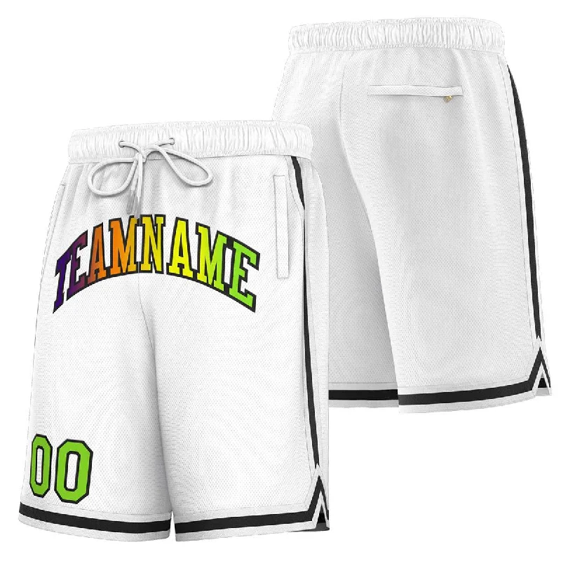 Men's basketball shorts lightweight special -Custom White Black Sport Basketball Shorts