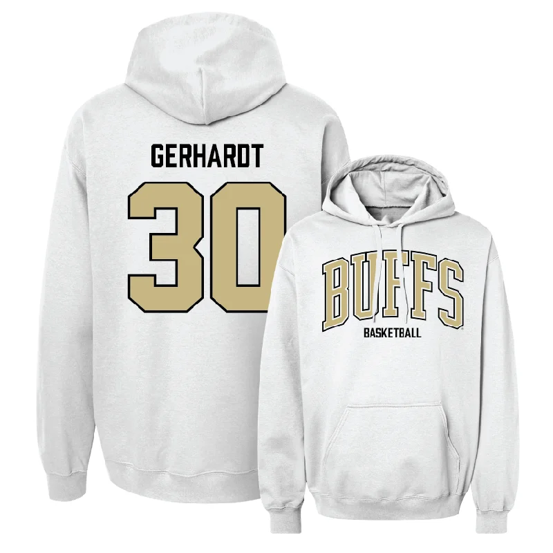 Men's basketball hoodie stylish special -Men's Basketball White Arch Hoodie - Gregory Gerhardt