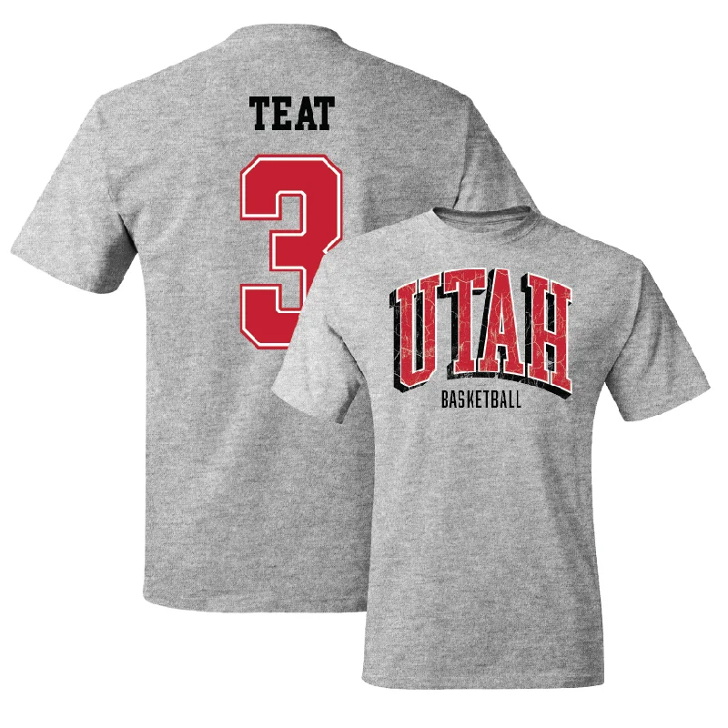 Men's basketball T-shirts team-moisture -Sport Grey Men's Basketball Arch Tee  - Jayden Teat