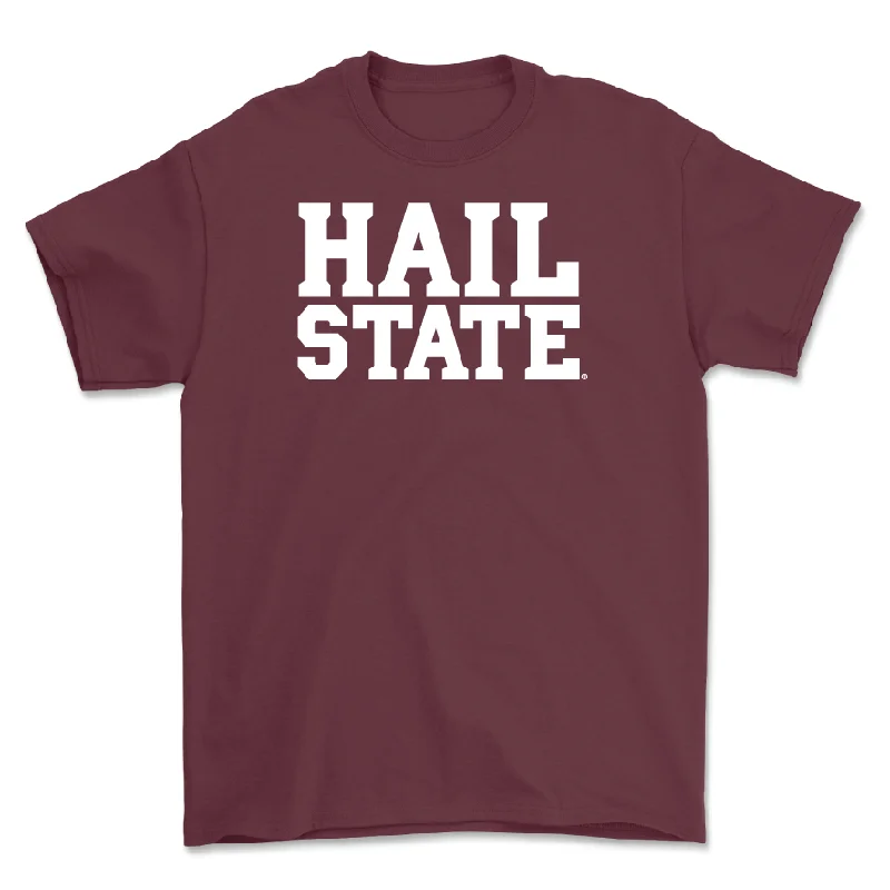 Men's basketball T-shirts performance -Maroon Men's Basketball Hail Tee - Gai Atem