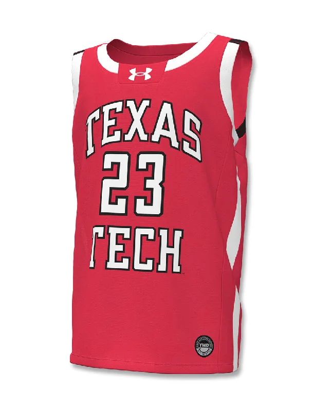 Basketball jerseys breathable-comfort -*Under Armour Texas Tech YOUTH 2023 "BKB #23" Basketball Jersey