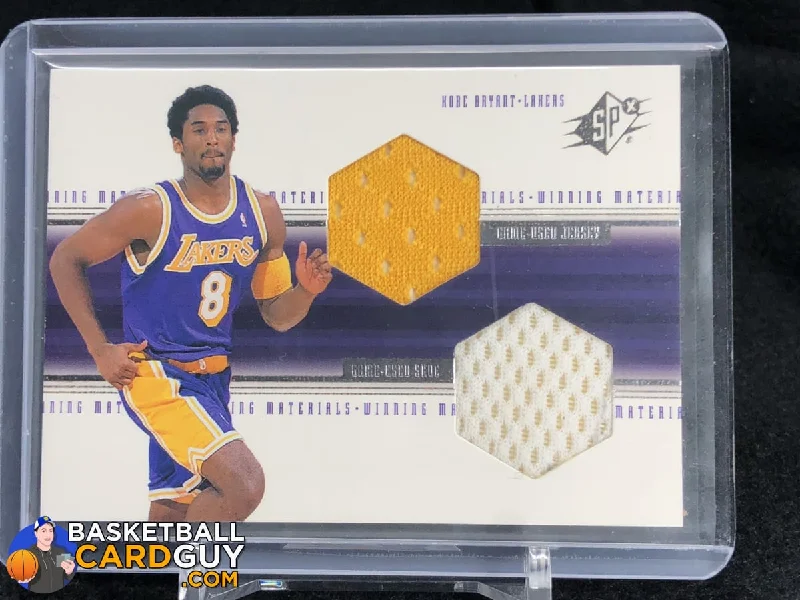 Basketball jerseys modern-fit -Kobe Bryant 1999-00 SPx Winning Materials #WM4 Jersey/Shoe Patch