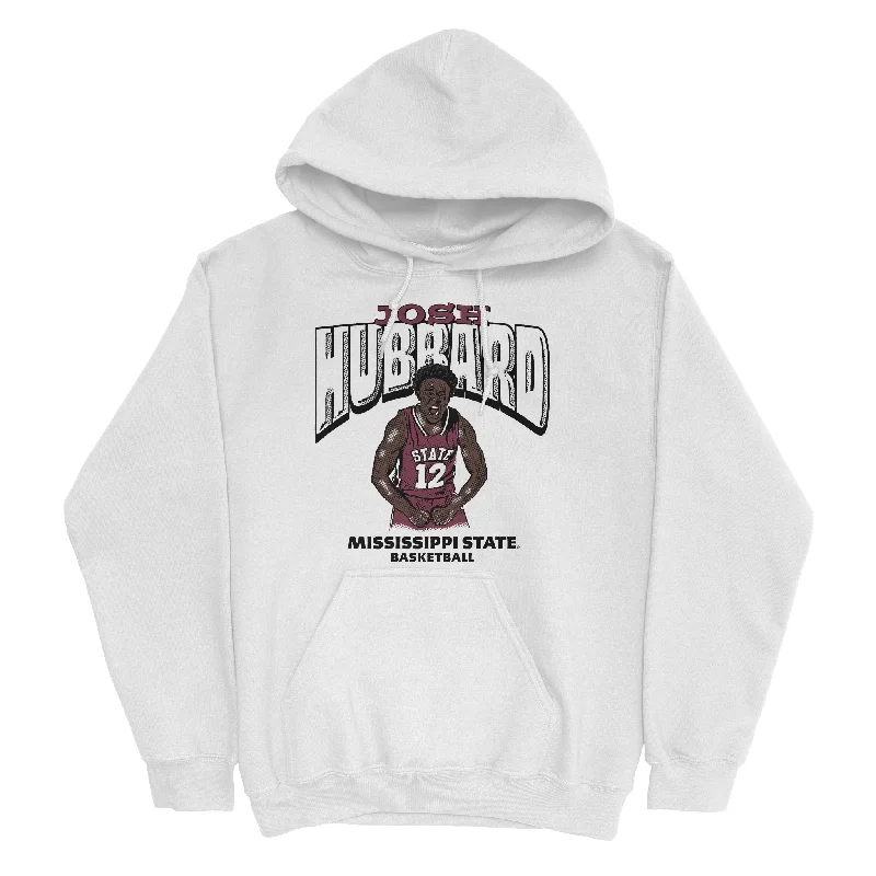 Men's basketball hoodie athletic kit -EXCLUSIVE RELEASE: Josh Hubbard Signature White Hoodie