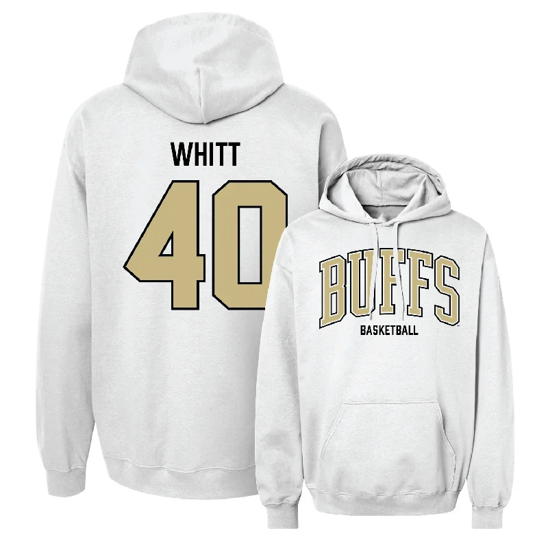 Men's basketball hoodie custom hoodies -Men's Basketball White Arch Hoodie - Grady Whitt