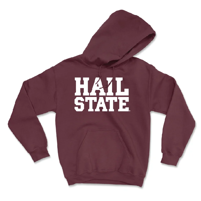 Men's basketball hoodie pro deal -Maroon Men's Basketball Hail Hoodie - Cameron Matthews