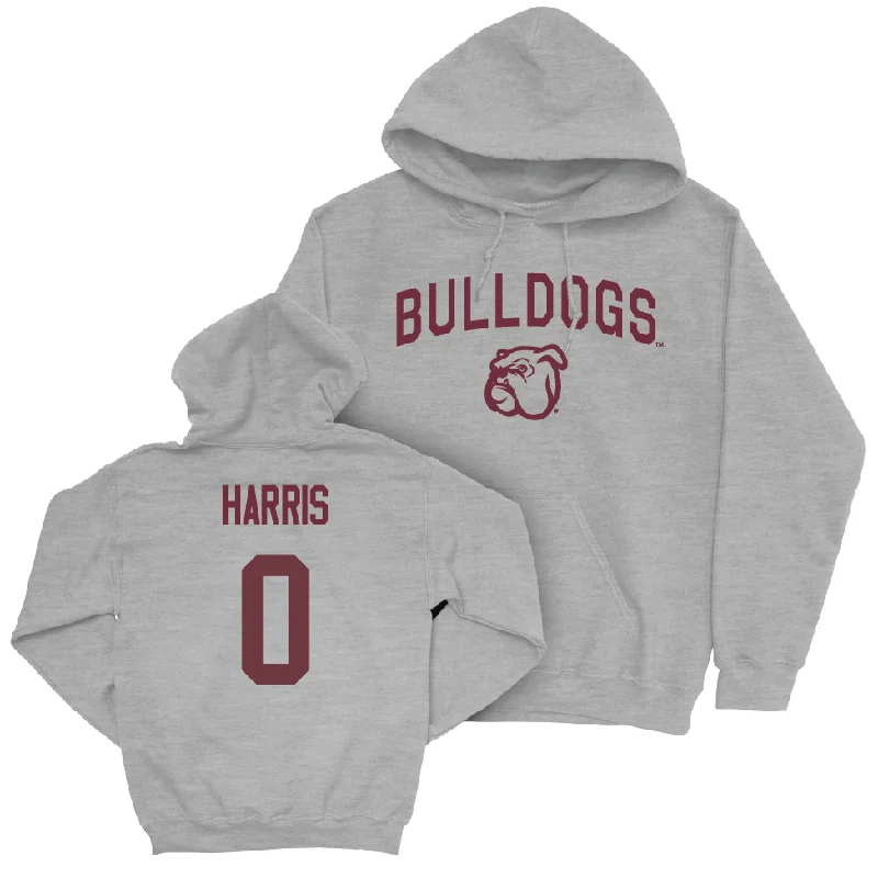 Men's basketball hoodie sharp hoodies -Sport Grey Men's Basketball Bulldogs Hoodie  - Claudell Harris