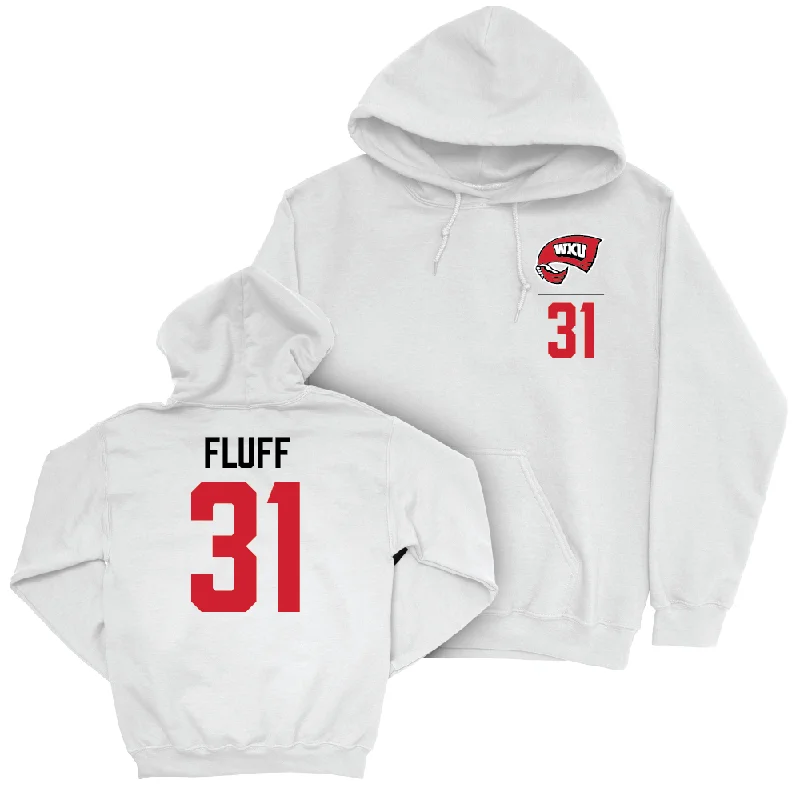 Men's basketball hoodie light set -WKU Men's Basketball White Logo Hoodie - Tyler Olden "Fluff" | #31