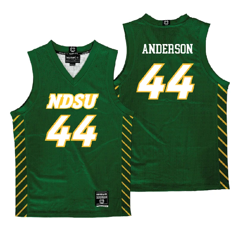 Basketball jerseys bold -NDSU Men's Basketball Green Jersey  - Treyson Anderson