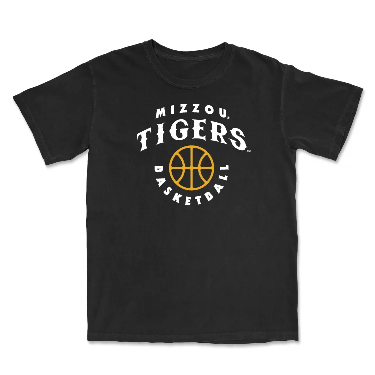 Men's basketball T-shirts stylish-modern -Men's Basketball Black Hardwood Tee - Nick Honor