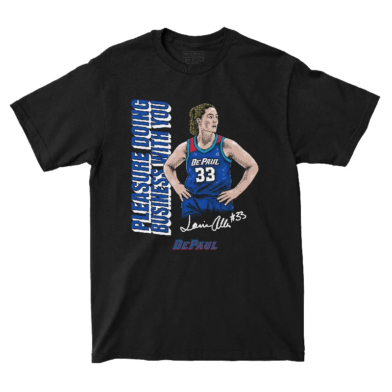 Men's basketball T-shirts team-game -EXCLUSIVE RELEASE: Jorie Allen "Pleasure Doing Business With You" Black Tee