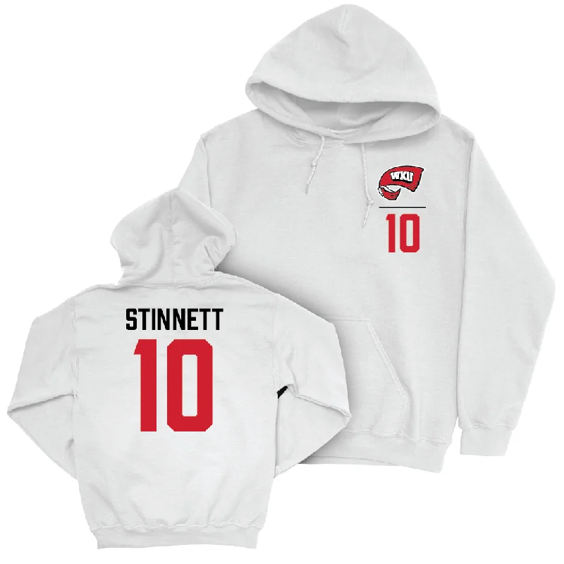 Men's basketball hoodie seasonal discount -WKU Men's Basketball White Logo Hoodie  - Cade Stinnett