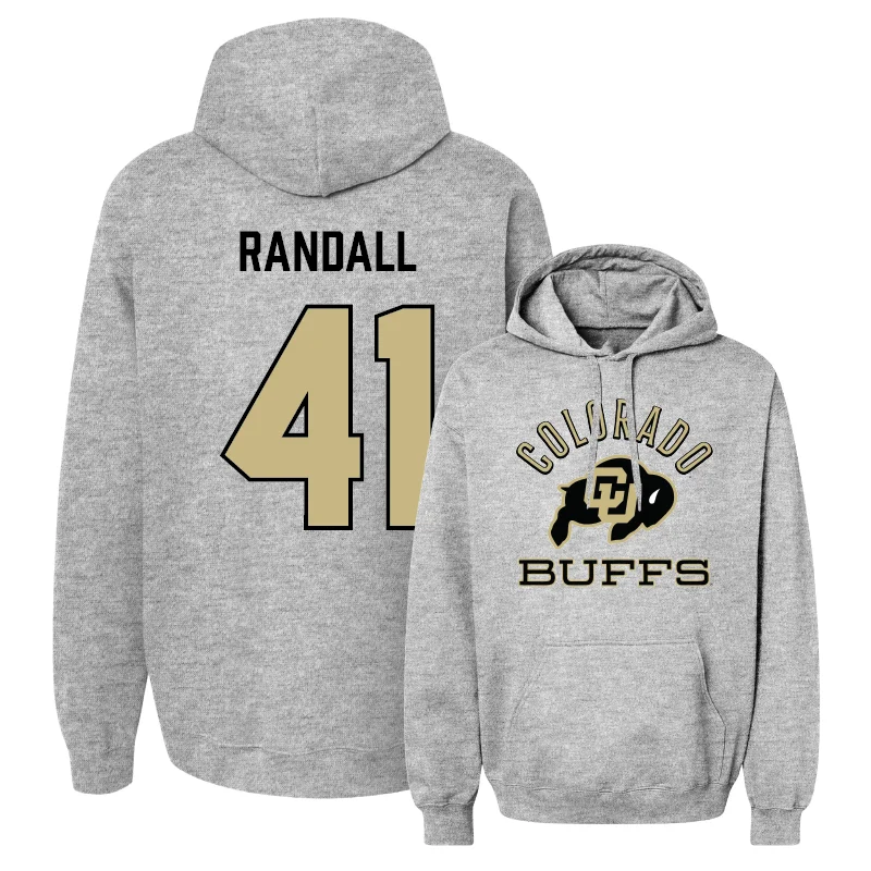 Men's basketball hoodie custom lettering -Sport Grey Men's Basketball Classic Hoodie  - Nick Randall