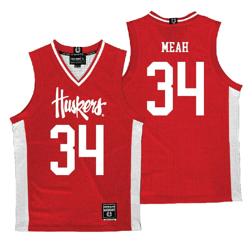 Basketball jerseys durable-style -Nebraska Men's Basketball Red Jersey  - Braxton Meah