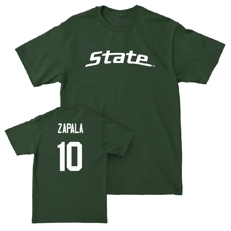 Men's basketball T-shirts durable-court -Green Men's Basketball State Tee   - Szymon Zapala