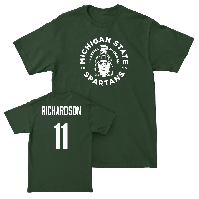 Men's basketball T-shirts lightweight-team -Green Men's Basketball East Lansing Tee   - Jase Richardson