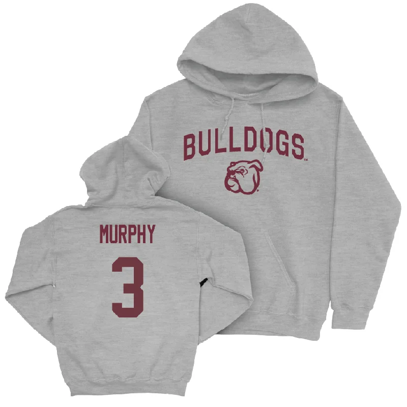 Men's basketball hoodie player sale -Sport Grey Men's Basketball Bulldogs Hoodie  - KeShawn Murphy