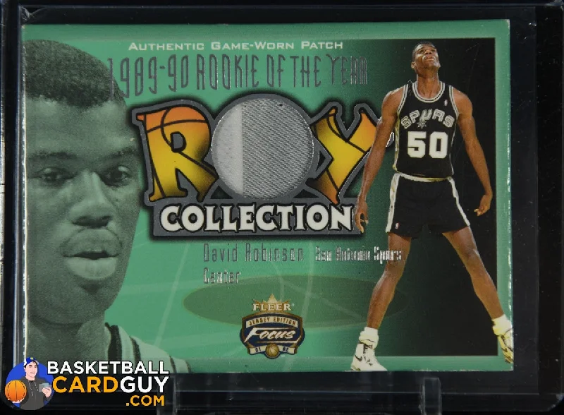 Basketball jerseys team-fit -David Robinson 2001-02 Fleer Focus ROY Collection Jerseys Patches #/100