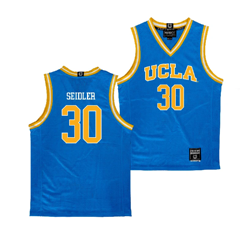 Basketball jerseys vintage-play -UCLA Men's Basketball Blue Jersey - Jack Seidler