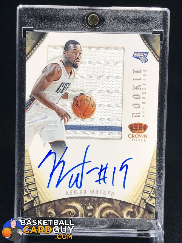 Basketball jerseys durable-fan -Kemba Walker 2012-13 Panini Preferred Silhouettes RC Jersey Auto #/199