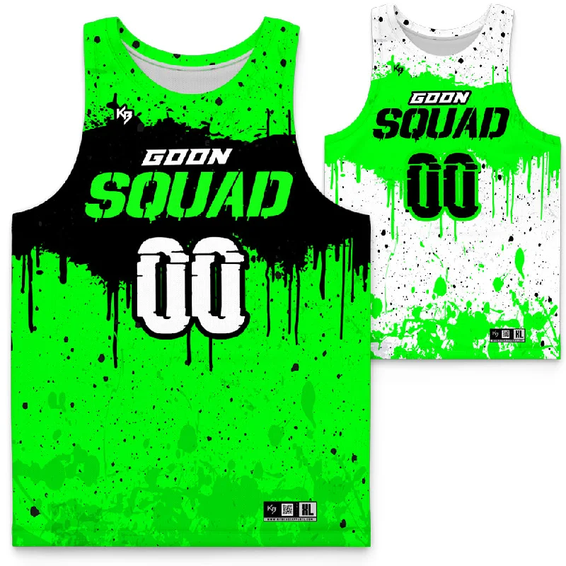 Basketball jerseys breathable-modern -Goon Squad Reversible Custom Basketball Jersey