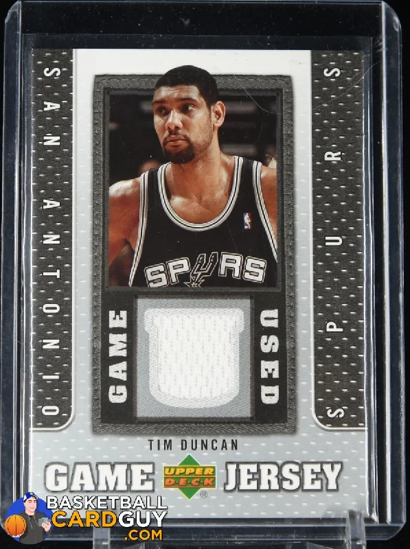 Basketball jerseys team-fan -2007-08 Upper Deck UD Game Jersey #TD Tim Duncan