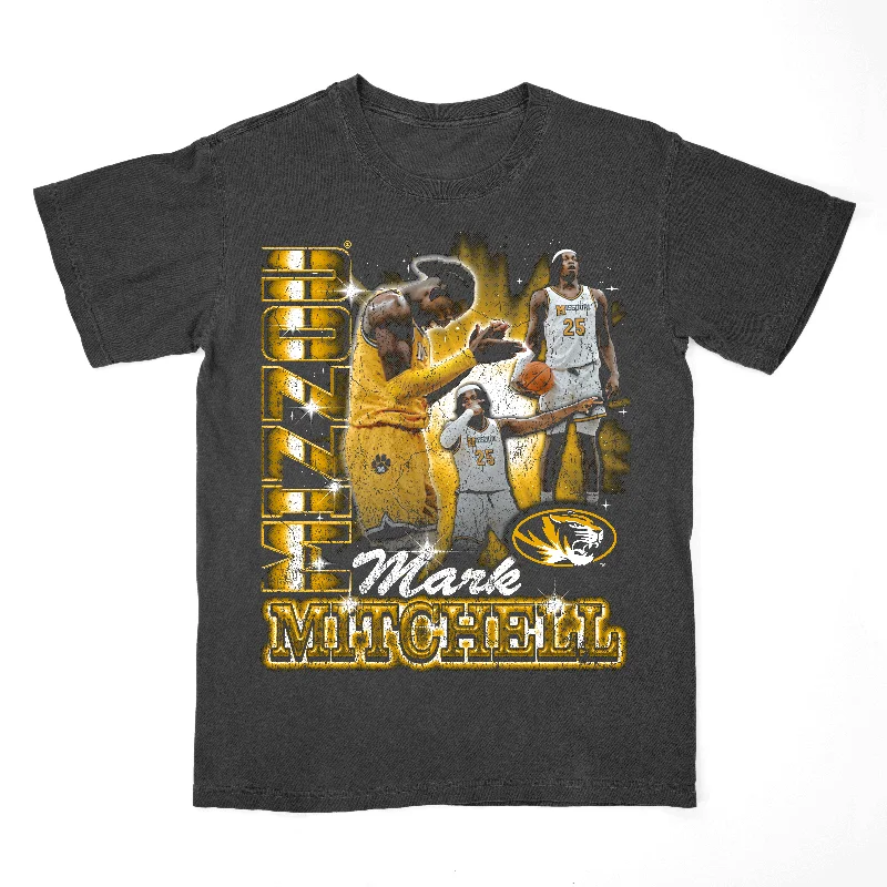 Men's basketball T-shirts durable-game -EXCLUSIVE RELEASE: Mark Mitchell 90s Washed Black Tee