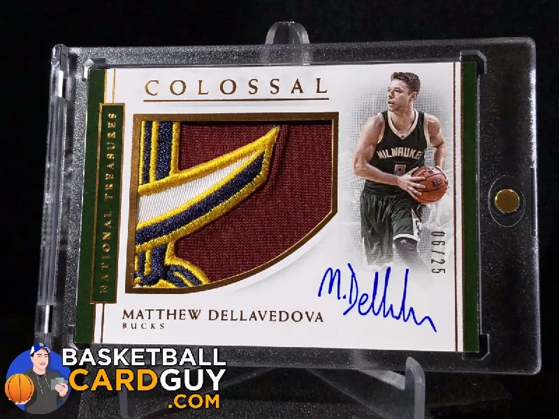 Basketball jerseys breathable-season -Matthew Dellavedova 2016-17 Panini National Treasures Colossal Jersey Autographs /25