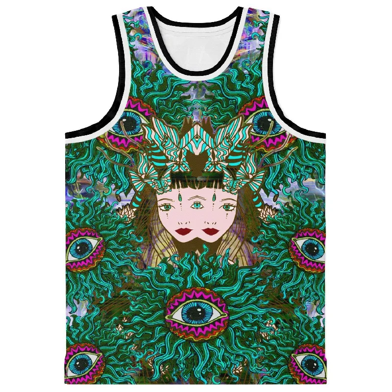 Basketball jerseys sleek-fit -Mystic Flowering Basketball Jersey