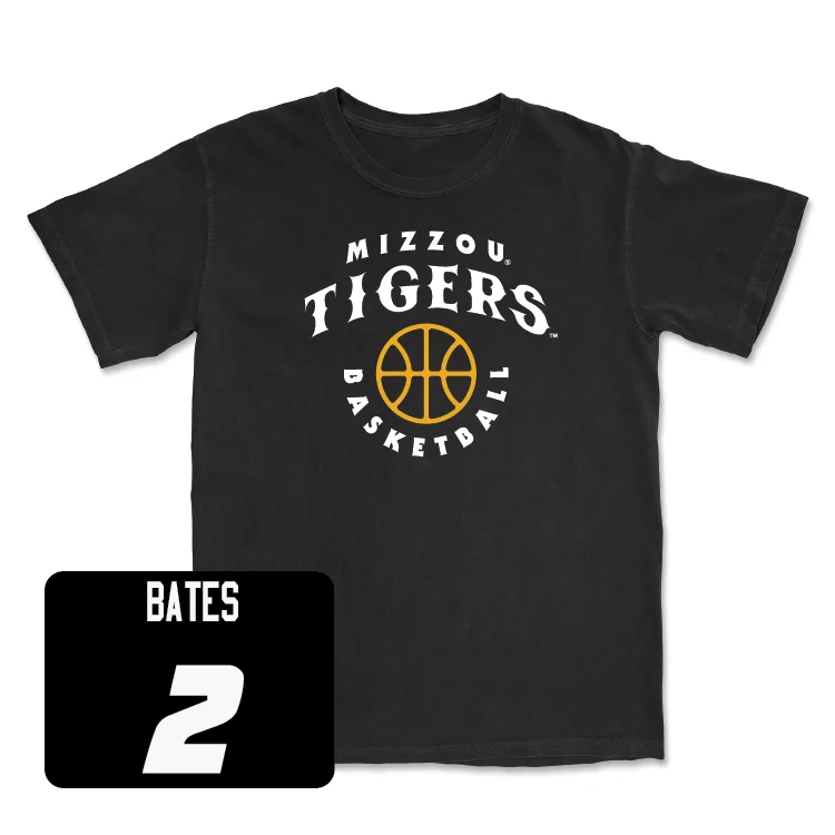 Men's basketball T-shirts durable-vintage -Men's Basketball Black Hardwood Tee - Tamar Bates