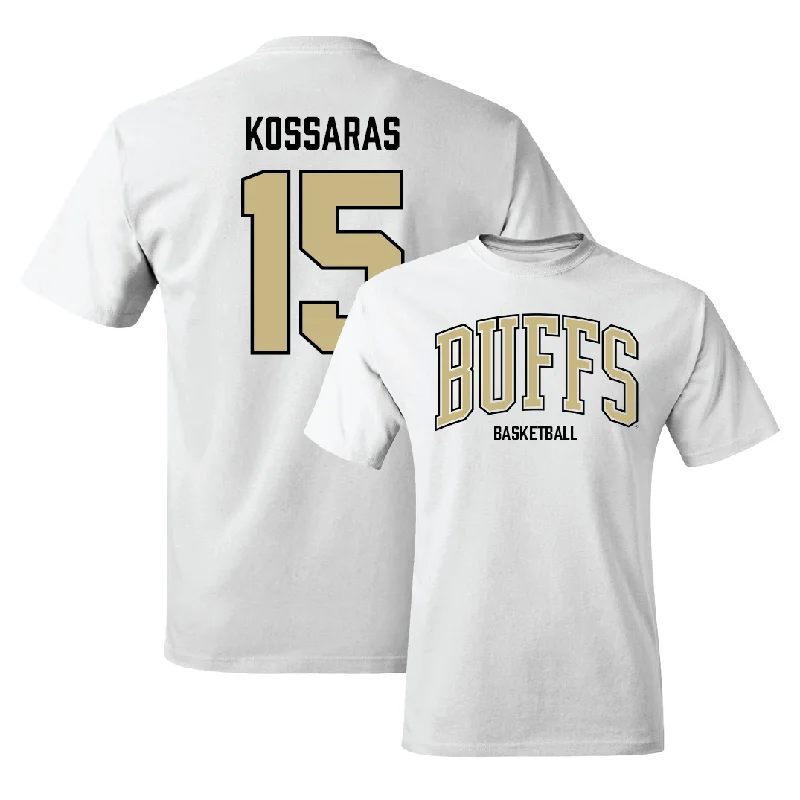 Men's basketball T-shirts breathable-fabric -Men's Basketball White Arch Tee  - Felix Kossaras