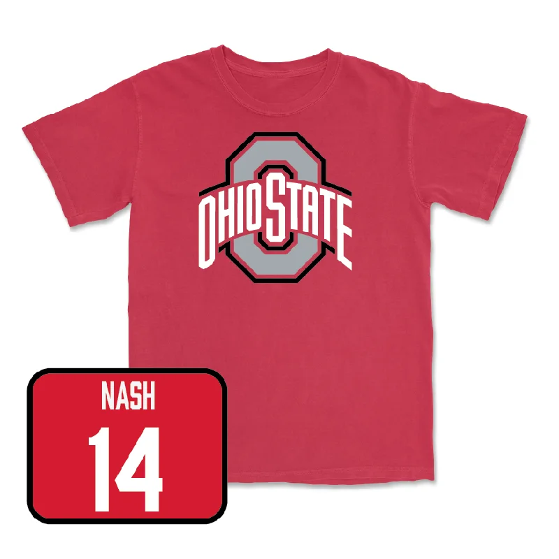 Men's basketball T-shirts muted -Red Men's Basketball Team Tee  - Braylen Nash