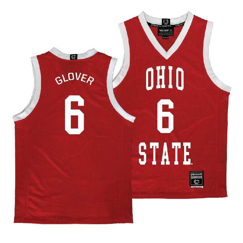 Basketball jerseys pro-season -Ohio State Men's Red Basketball Jersey  - Ques Glover