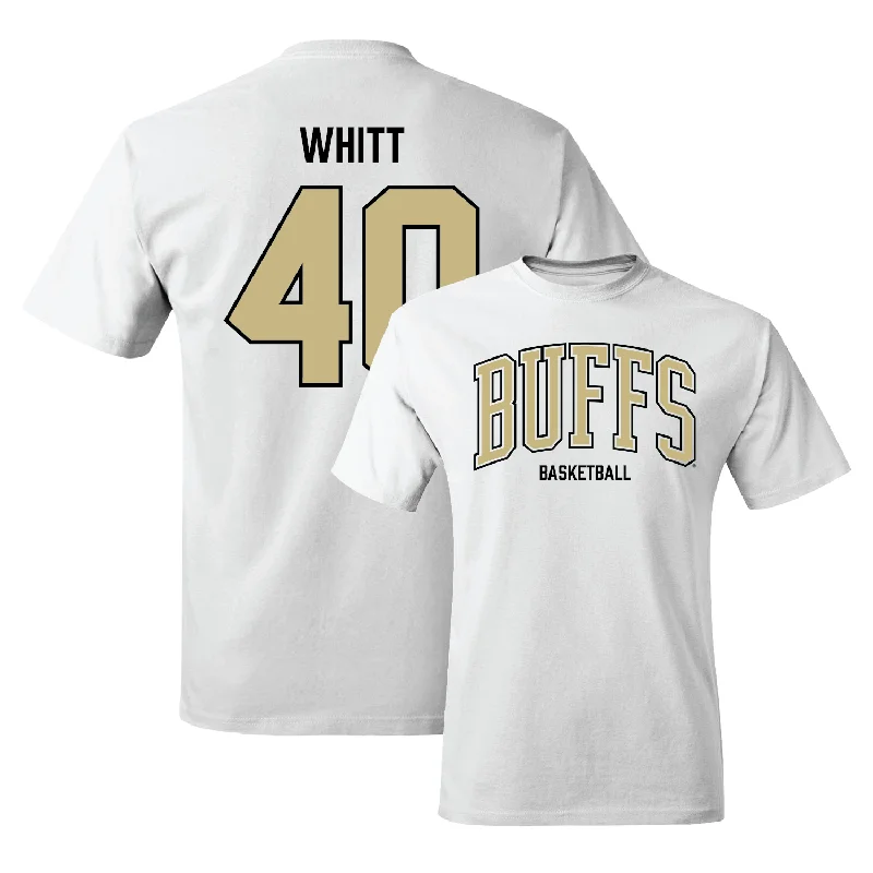 Men's basketball T-shirts soft-touch -Men's Basketball White Arch Tee - Grady Whitt