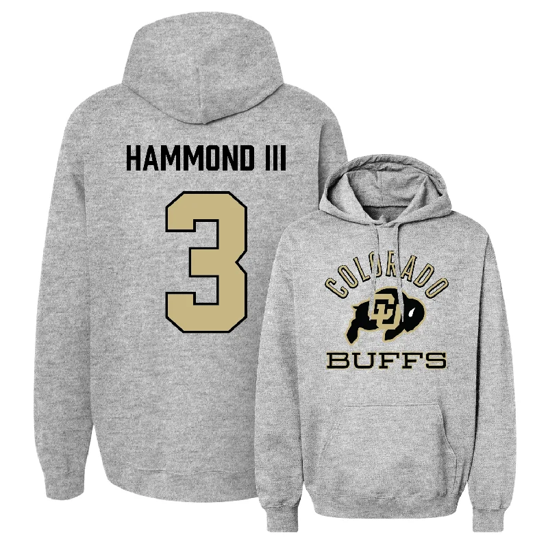 Men's basketball hoodie practice layer -Sport Grey Men's Basketball Classic Hoodie - Julian Hammond III