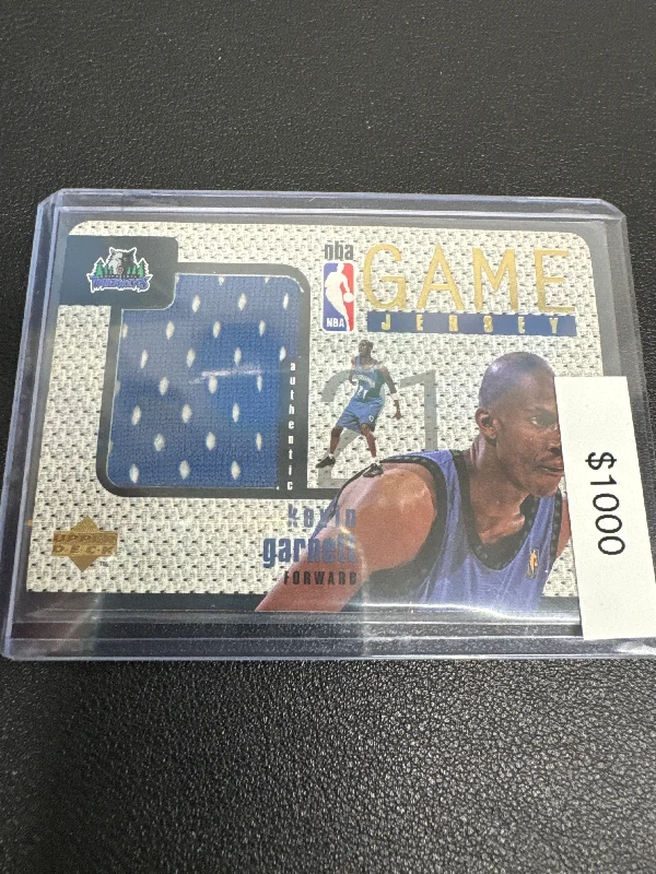 Basketball jerseys lightweight-design -1997 Upper Deck NBA Game Jersey Kevin Garnett patch