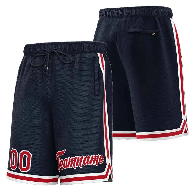 Men's basketball shorts diverse colors -Custom Navy Maroon-White Sport Basketball Shorts