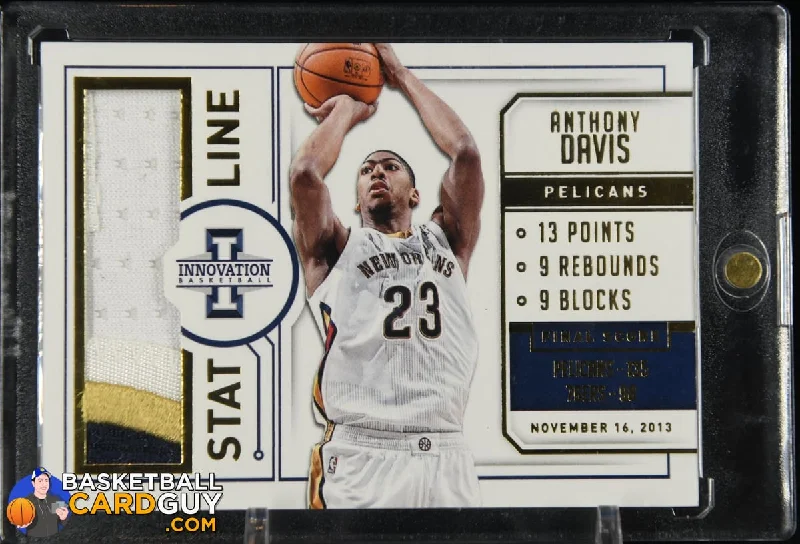 Basketball jerseys vintage-design -2013-14 Innovation Stat Line Jerseys Prime #25 Anthony Davis #/25