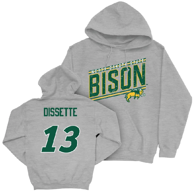 Men's basketball hoodie player hoodies -Sport Grey Men's Basketball Vintage Hoodie - Darik Dissette