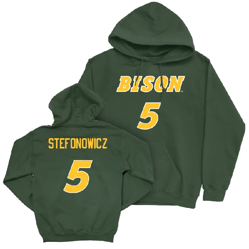 Men's basketball hoodie custom special -Green Men's Basketball Player Hoodie  - Andy Stefonowicz