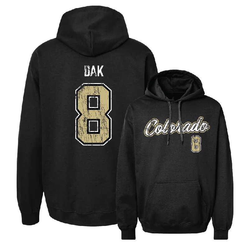 Men's basketball hoodie youth sizes -Men's Basketball Black Script Hoodie - Bangot Dak