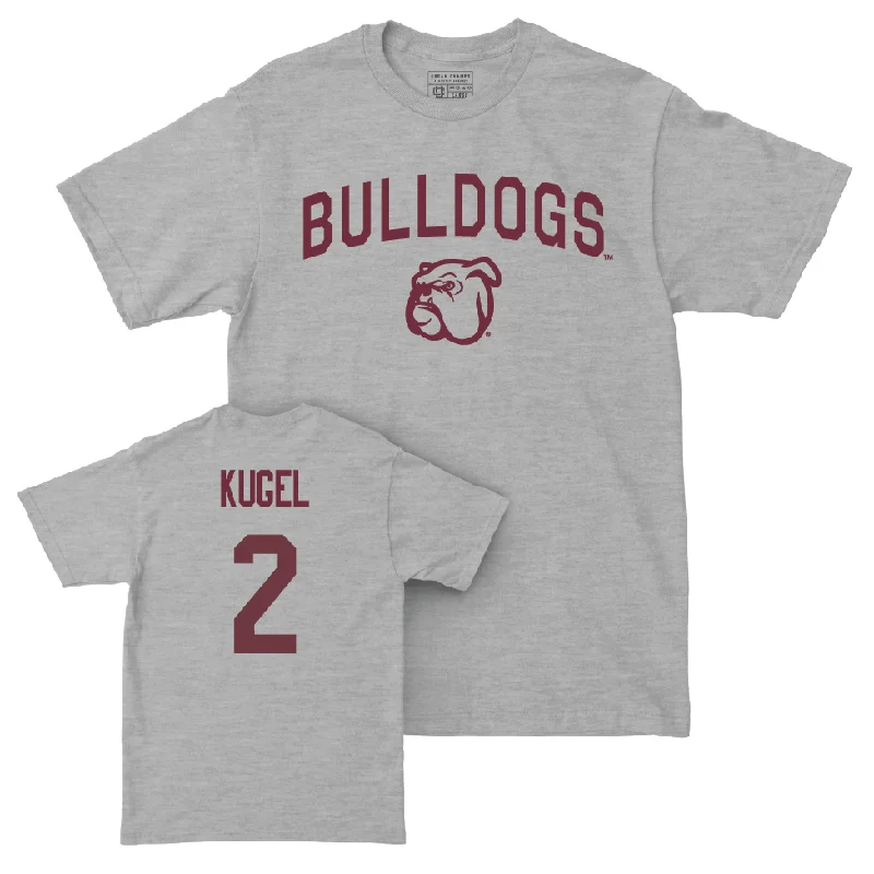 Men's basketball T-shirts lightweight-vintage -Sport Grey Men's Basketball Bulldogs Tee  - Riley Kugel