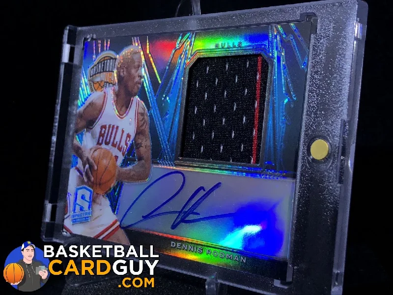 Basketball jerseys sleek -Dennis Rodman 2013-14 Panini Spectra Hall of Fame Jersey Autographs /20