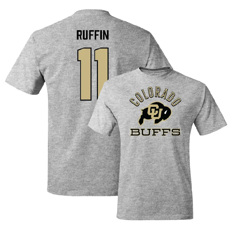 Men's basketball T-shirts black -Sport Grey Men's Basketball Classic Tee - Javon Ruffin